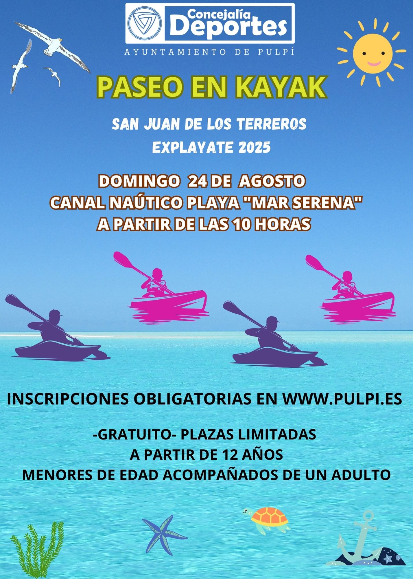 PASEO EN KAYAK DOMINGO 24 AGOSTO 2025