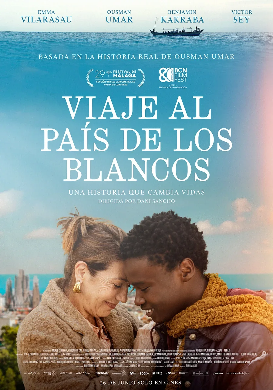 Cartel de «Viaje al país de los blancos»